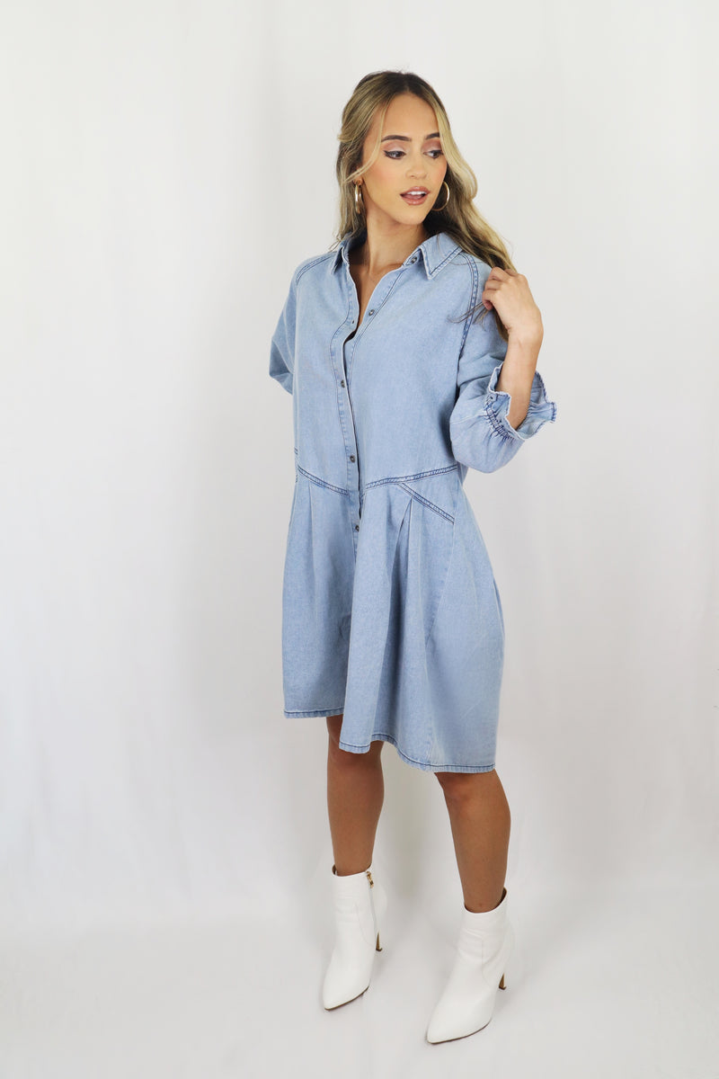 High Five Denim Dress