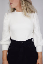 Isabel Ivory Neck Top